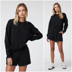 Vuori Sweatshirt Women’s Black Sedona Sport Crew Size XS Relaxed fit